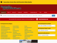 Tablet Screenshot of constructionequipmentguide.com